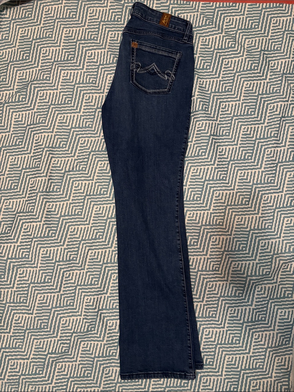 Aura Women's Wrangler Dark Blue Bootcut Jeans